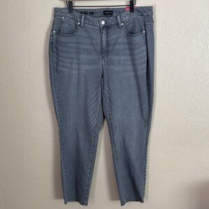TALBOTS PLUS SIZE SLIM ANKLE JEANS - CURVY FIT/LUNA GREY 16W NWT